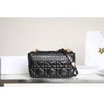 DIOR CARO Black Gilt Buckle DR-061