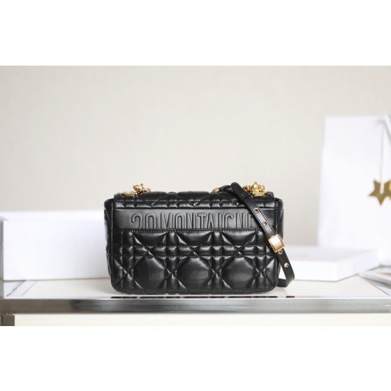 DIOR CARO Black Gilt Buckle DR-061