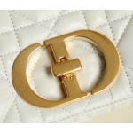DIOR CARO white gilt buckle DR-061