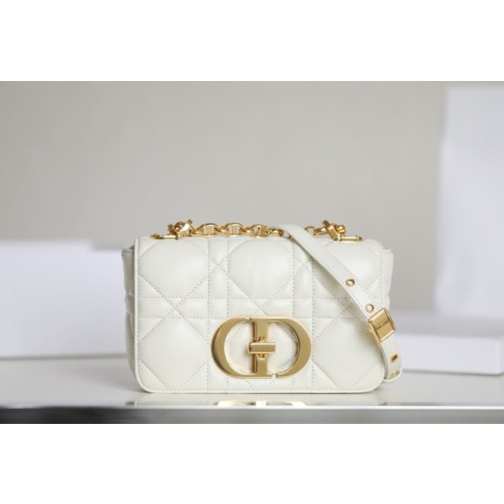 DIOR CARO white gilt buckle DR-061