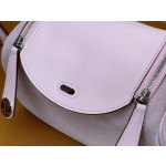 mini lindy3Q powder suede spelling swift leather silver buckle