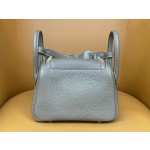 mini lindy elephant grey tc leather gold buckle