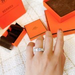 Hermes Square Diamond Ring