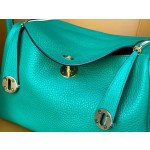 lindy26 velvet green tc leather gold buckle