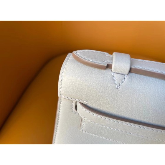 Mini Kelly pearl grey swift