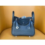 Minilindy black and silver tc leather