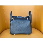 Minilindy black and silver tc leather