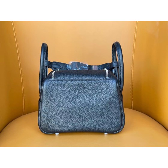 Minilindy black and silver tc leather