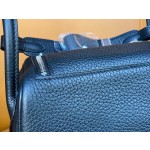 Minilindy black and silver tc leather