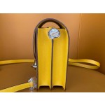 Roulis19 amber yellow evercolor leather