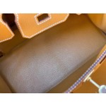 Birkin 25/30 Toffee Gold evercolor Gold buckle