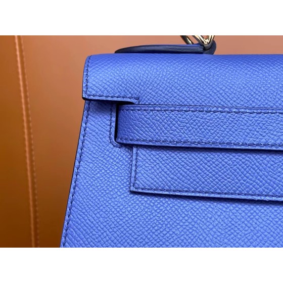 KellyKelly 28 agate blue epsom leather gold buckle