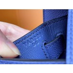 KellyKelly 28 agate blue epsom leather gold buckle