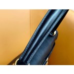 Kelly32 black gold swift leather