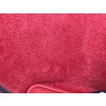 picotin18 tomato red tc with black swift leather silver buckle