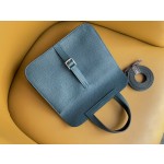 Halzan25 horseshoe wrap silver buckle pine green original TC leather