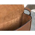 CELINE Full Leather Small Saddle Bag Model: 198263