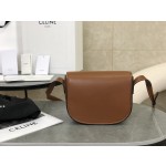 CELINE Full Leather Small Saddle Bag Model: 198263