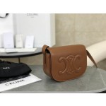 CELINE Full Leather Small Saddle Bag Model: 198263