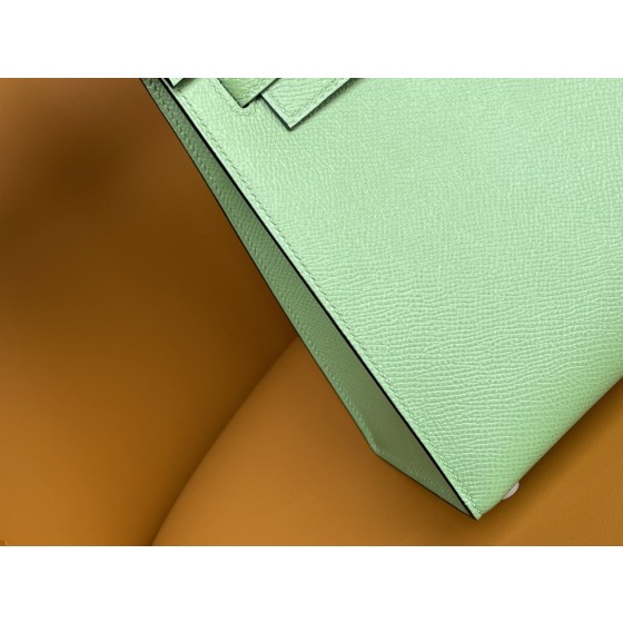 Kelly25 epsom 3i avocado green gold buckle