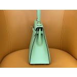 Kelly25 epsom 3i avocado green gold buckle