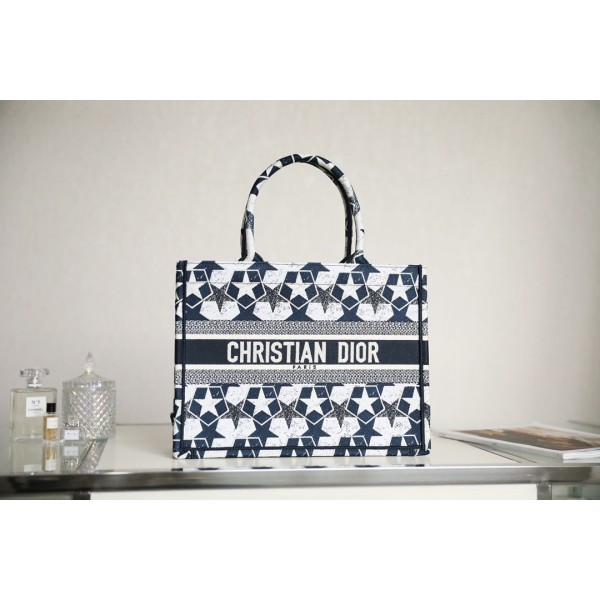 DIOR TOTE blue small five stars