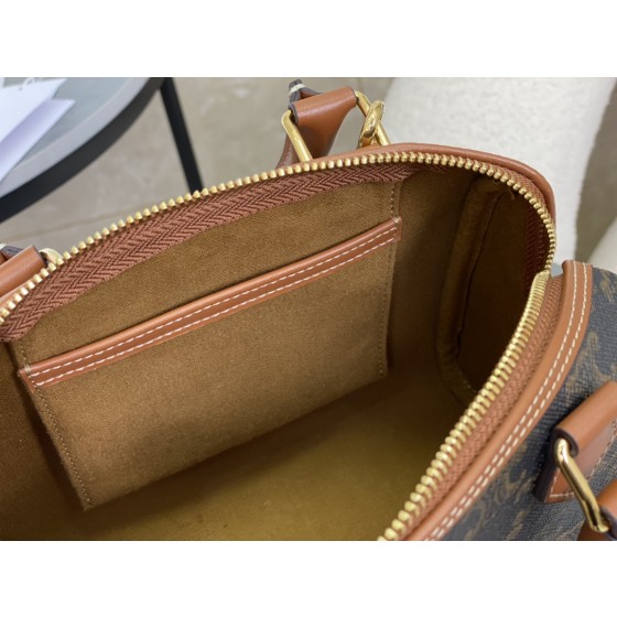 CELINE Small Boston Old Flower Black Model: 197582