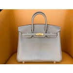 Birkin 25/30 Elephant Grey togo Gold Buckle