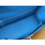 Kelly28 Izmir blue epsom leather