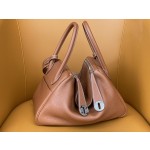 Lindy26 gold brown tc leather silver buckle