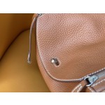 Lindy26 gold brown tc leather silver buckle