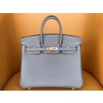 Birkin 25/30 Tin ware Grey togo rose Gold buckle