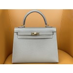 Kelly32 turtledove gray togo leather