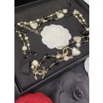 CHANEL Pearl Double C Sweater Chain