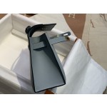 Minikelly swift linen blue silver buckle