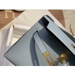 Minikelly swift linen blue silver buckle