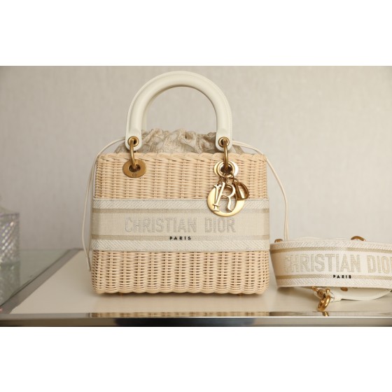 Dior Wicker Basket Bag