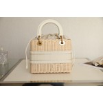 Dior Wicker Basket Bag