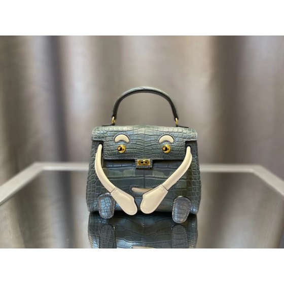 kelly doll  American crocodile top craftsmanship wax thread hand sewing