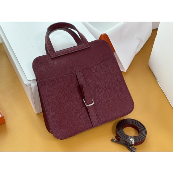 halzan 25 bordeaux burgundy TC leather