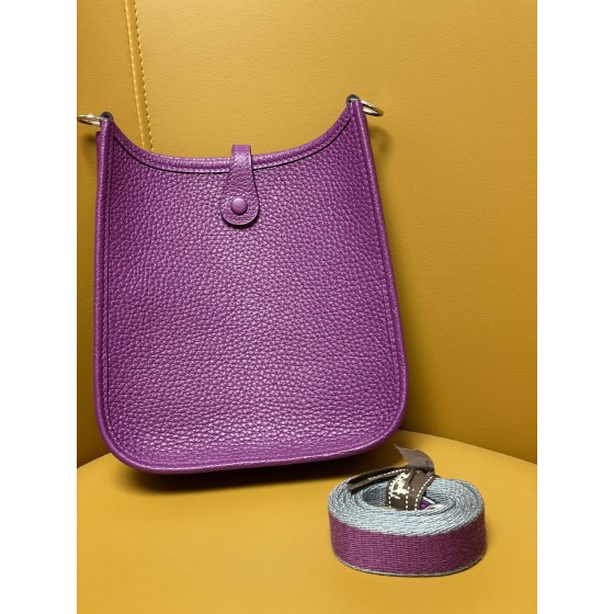 Mini evelyn anemone purple tc leather