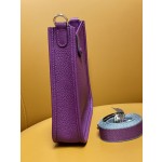Mini evelyn anemone purple tc leather