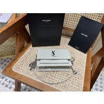 SAINT LAUREN #𝑺𝒖𝒏𝒔𝒆𝒕 𝑾𝒐𝒄#533026 original leather E.JD