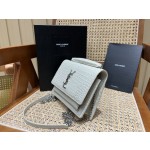 SAINT LAUREN #𝑺𝒖𝒏𝒔𝒆𝒕 𝑾𝒐𝒄#533026 original leather E.JD