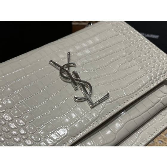 SAINT LAUREN #𝑺𝒖𝒏𝒔𝒆𝒕 𝑾𝒐𝒄#533026 original leather E.JD