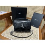 SAINT LAURENT #𝑺𝒖𝒏𝒔𝒆𝒕 𝑾𝒐𝒄#533026 original leather E.JD