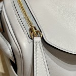 Mini lindy Lindy Swift T0 haze blue gold buckle top hand sewn custom