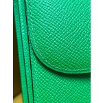 Kangkang 19 bamboo green epsom leather gold buckle