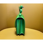 Kangkang 19 bamboo green epsom leather gold buckle