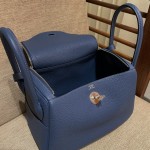 lindy26 R2 onyx blue French Tc cowhide Beeswax thread stitching